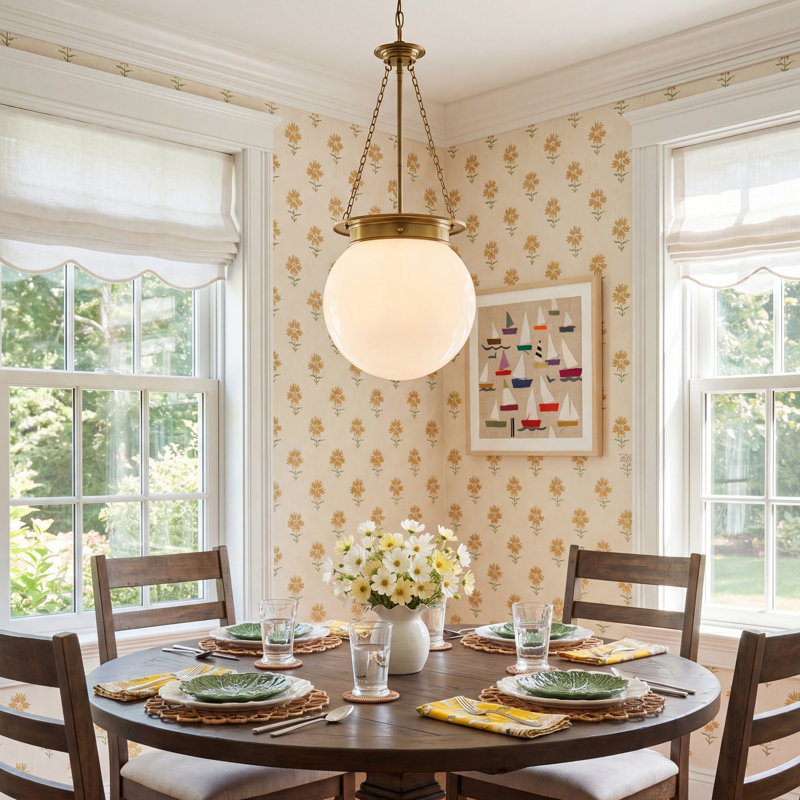 Birch Lane™ Chachi 3-Light Sphere Globe Pendant & Reviews | Birch Lane